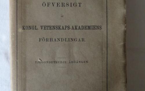 Öfversigt af Kongl Vetenskaps.... 1866