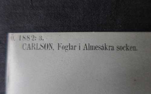 Foglar i Almesåkra socken image 2